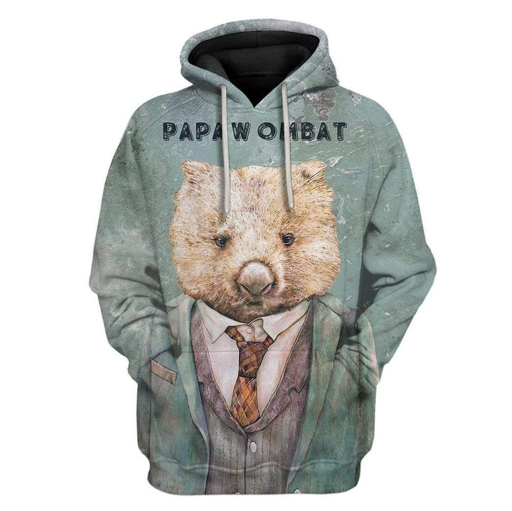 Flowermoonz Custom T-shirt - Hoodies Papa Wombat
