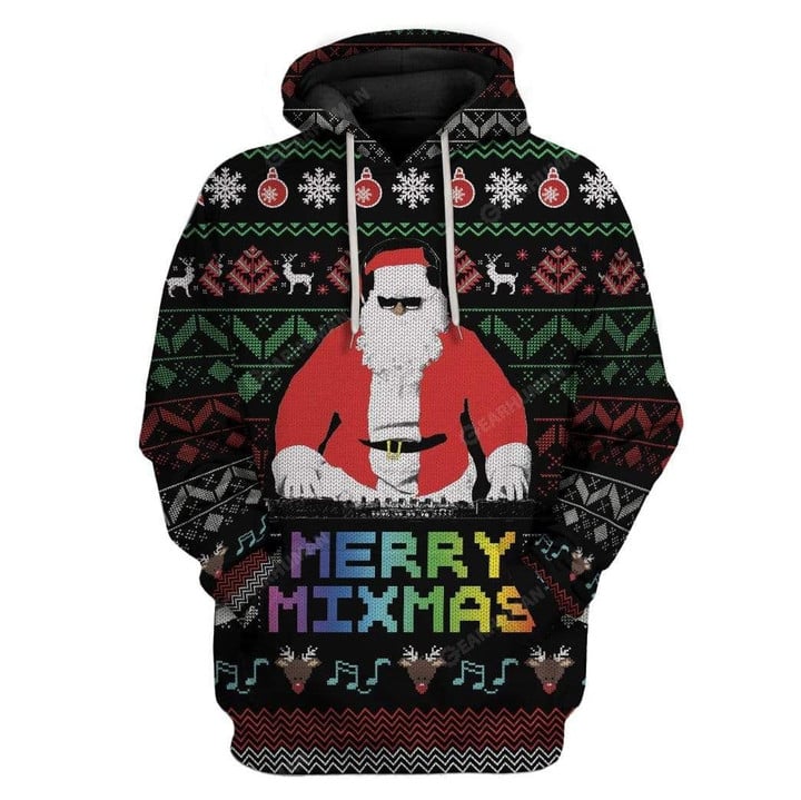 Flowermoonz Ugly Christmas Santa Custom Sweater Apparel