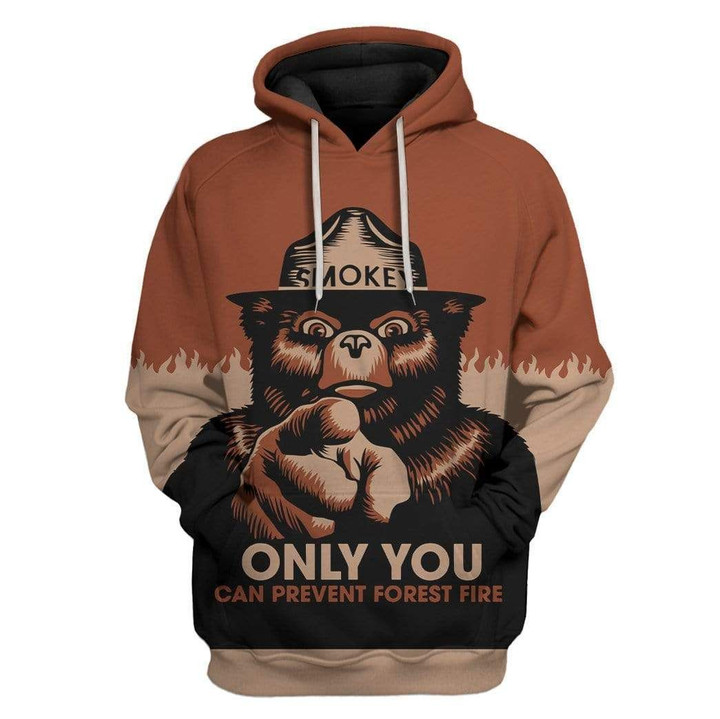 Flowermoonz Smokey Only You Can Prevent Forest Fire Custom T-Shirts Hoodie Apparel