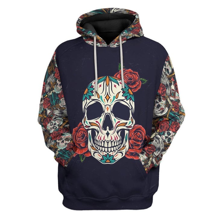 Flowermoonz 3D Skull Custom Tshirt Hoodie Apparel