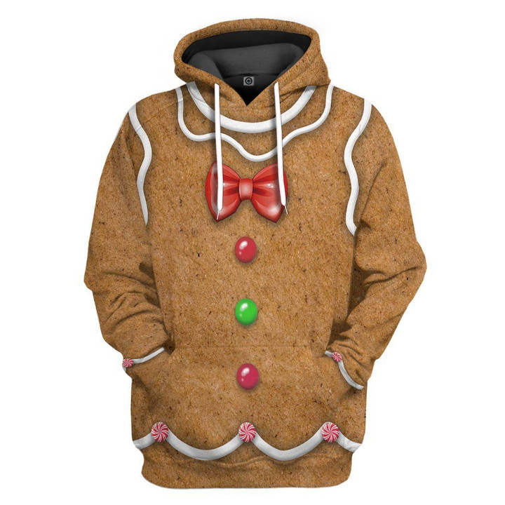 Flowermoonz 3D Gingerbread Costume Custom Hoodie Apparel
