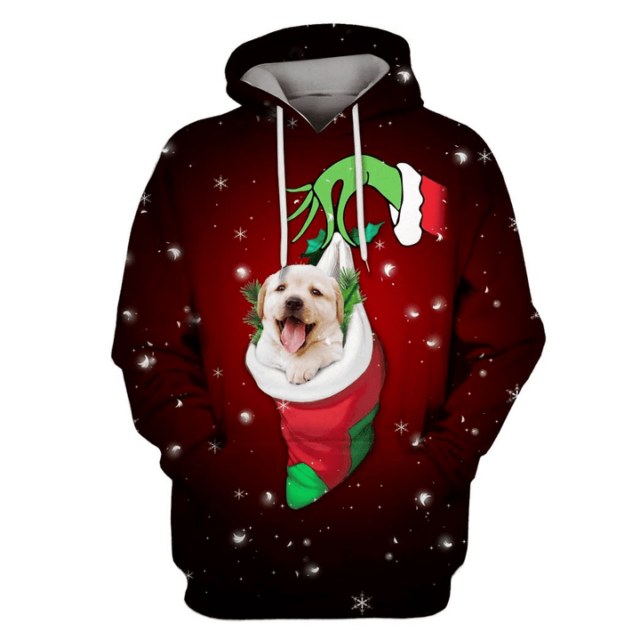 Flowermoonz Labrador Retriever merry christmas Custom T-shirt - Hoodies Apparel
