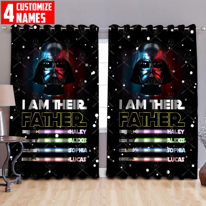 Dadalorian I Am Their Father 3D All Over Printed Window Curtain Home Decor SN20052204