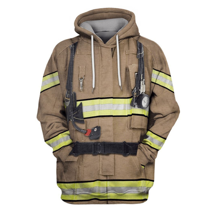 Flowermoonz Firefighter Suit Custom T-shirt - Hoodies Apparel