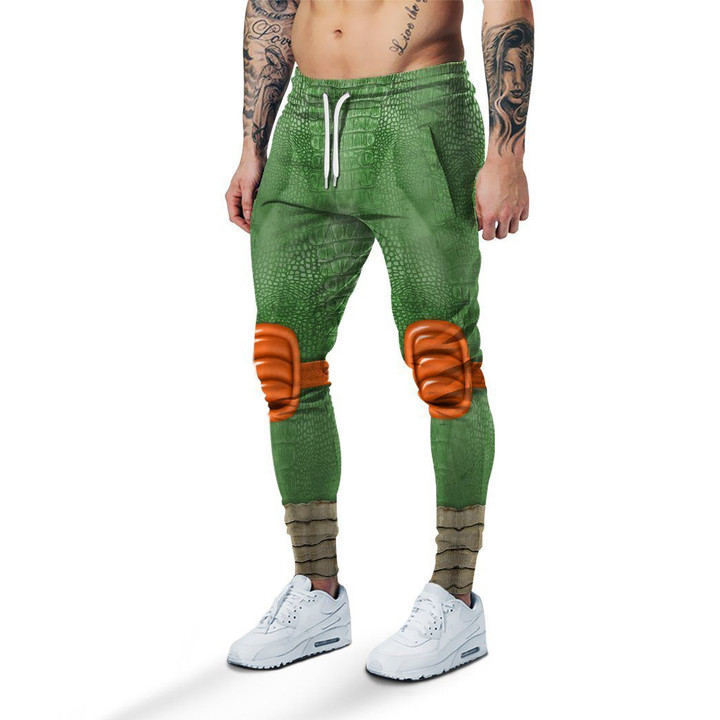 Flowermoonz 3D Michelangelo TMNT Mike Mikey Cosplay Custom Sweatpants