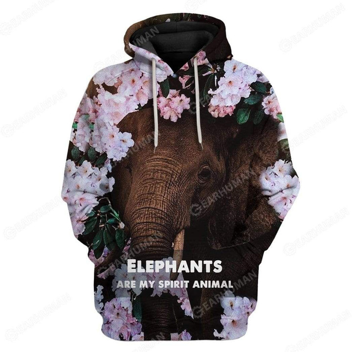 Flowermoonz Custom Elephant Are My Spirit Animal Apparel