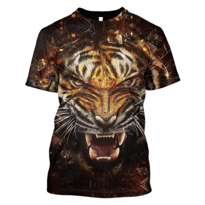 Flowermoonz Lion Skull Hoodies - T-Shirts Apparel
