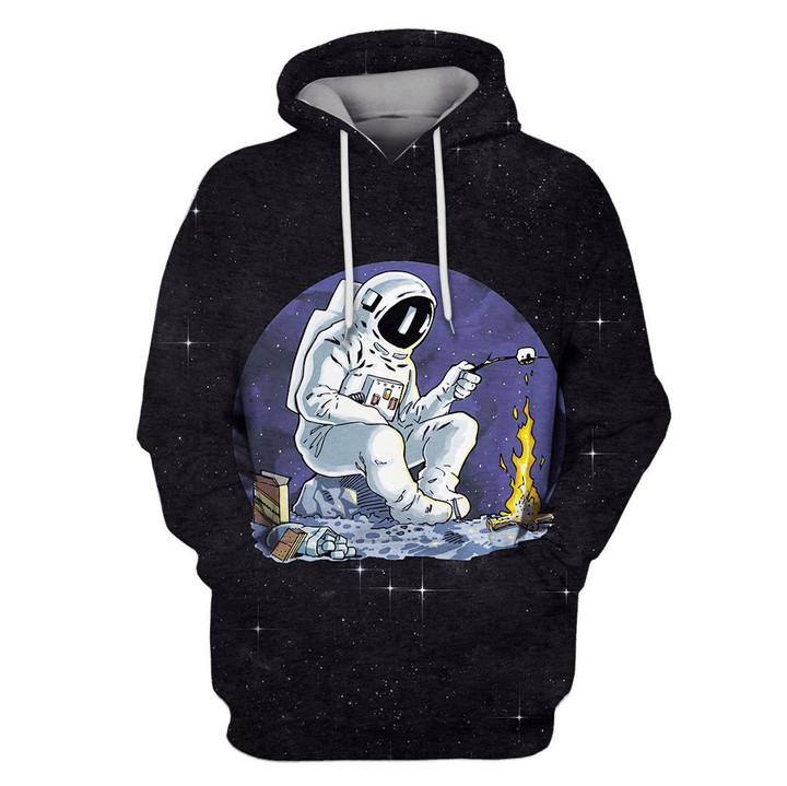 Flowermoonz Astronaut in the space Custom T-shirt - Hoodies Apparel