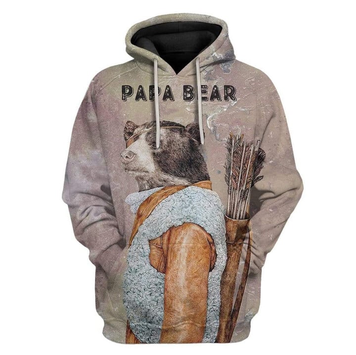 Flowermoonz Custom T-shirt - Hoodies Papa Bear