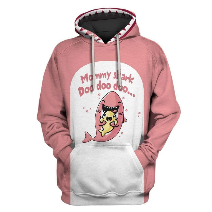 Flowermoonz MOMMY SHARK Doo Doo doo Custom T-shirt - Hoodies Apparel