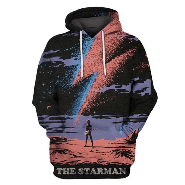 Flowermoonz The Starman David Bowie Hoodies - T-Shirts Apparel