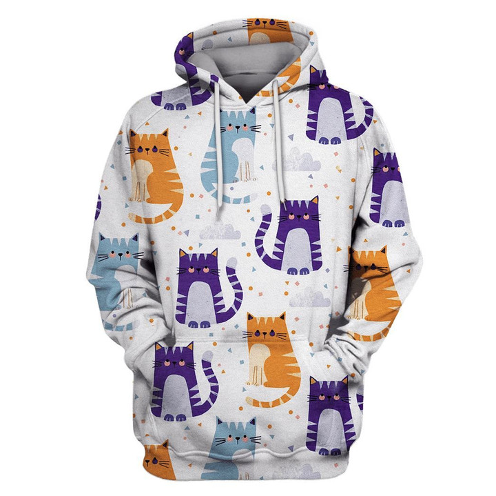 Flowermoonz CUTE CATS Custom T-shirt - Hoodies Apparel