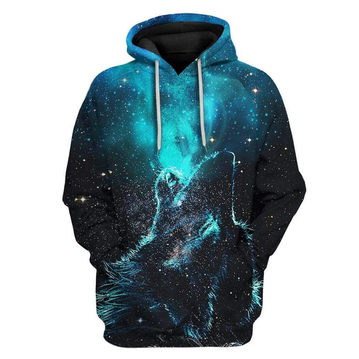 Flowermoonz Custom T-shirt - Hoodies Wolf Galaxy