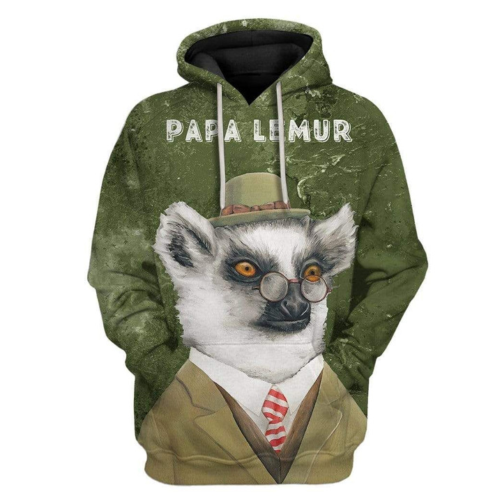 Flowermoonz Custom T-shirt - Hoodies PAPA Lemur