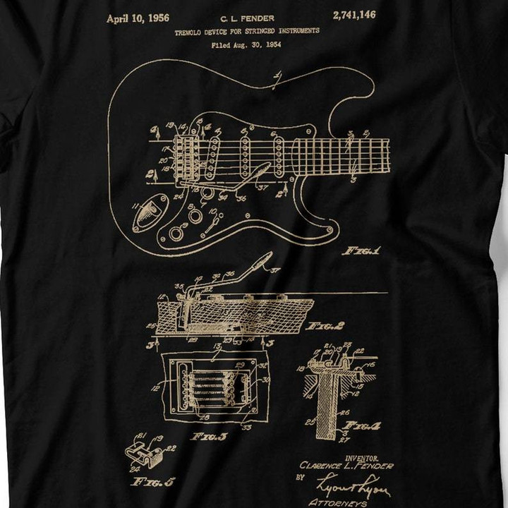 Guitar Shirt Men, Patent Guitar T Shirt, Guitar T Shirt, Guitar Tshirt, Guitarist tee, Patent Shirt, Musician shirt, Gift Guitar Player