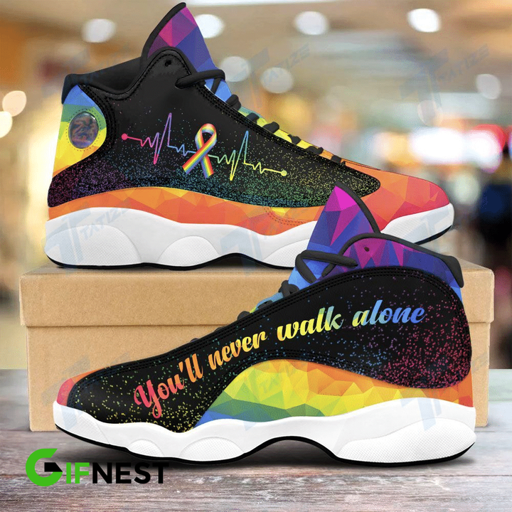 LGBT "You Never Walk Alone" JD13 Sneaker