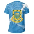 Alohawaii T-Shirt - Tee Tuvalu Coat Of Arms - Blue - X Style - J82