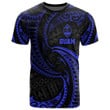 Alohawaii T-Shirt - Tee Guam Polynesian All Over - Blue Tribal Wave | Alohawaii.co