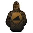 Alohawaii Clothing, Zip Hoodie Tokelau All Over Lift Up Gold | Alohawaii.co