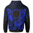 Alohawaii Clothing, Zip Hoodie Cook Islands Polynesian Custom Personalised Cook Islands Blue Seal Camisole Hibiscus Style | Alohawaii.co
