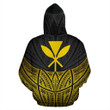 Alohawaii Clothing, Zip Hoodie Hawaii Custom Personalised, Polynesian Armor Style Gold | Alohawaii.co