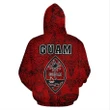Alohawaii Clothing, Zip Hoodie Federated States of Micronesian All Over Map Red | Alohawaii.co