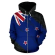 Alohawaii Clothing, Zip Hoodie New Zealand Flag Silver Fern Maori | Alohawaii.co