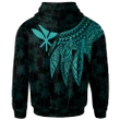 Alohawaii Clothing, Zip Hoodie Polynesian Hawaii Kanaka Maoli Personalised, Polynesian Wings (Turquoise) | Alohawaii.co