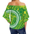 a7a7a7 Alohawaii Clothing - Kuki Airani Nesian Style Off Shoulder Wrap Waist Top J0