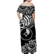 Alohawaii Dress - FSM Yap Off Shoulder Long Dress Unique Vibes - Black