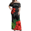 Alohawaii Dress - Tonga Polynesian Hibiscus Off Shoulder Long Dress