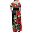 Alohawaii Dress - Oldie Hibiscus Off Shoulder Long Dress