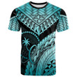 Chuuk T-Shirt Turquoise - Polynesian Necklace and Lauhala