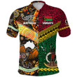 Vanuatu And Australia Polo Shirt Together