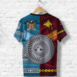 (Custom Personalised) Papua New Guinea Polynesian And Fiji Tapa Together T Shirt - Bright Color