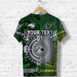 (Custom Personalised) New Zealand Maori Aotearoa T Shirt Cook Islands Together - Green, Custom Text And Number