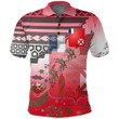 Alohawaii Clothing - Wallis and Futuna  Christmas Style Polynesian Polo Shirt A94