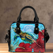 Alohawaii Shoulder Handbag - American Samoa Turtle Hibiscus Ocean Shoulder Handbag | Alohawaii
