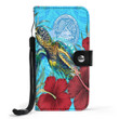 Alohawaii Wallet Phone Case - American Samoa Turtle Hibiscus Ocean Wallet Phone Case A95