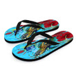 Alohawaii Flip Flops - Turtle Hibiscus Ocean Flip Flops A95