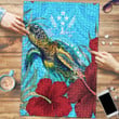 Alohawaii Jigsaw Puzzle - Kosrae Turtle Hibiscus Ocean Jigsaw Puzzle | Alohawaii
