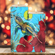 Alohawaii Candle Holder - New Caledonia Turtle Hibiscus Ocean Candle Holder | Alohawaii
