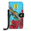 Alohawaii Wallet Phone Case - New Caledonia Turtle Hibiscus Ocean Wallet Phone Case A95