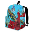 Alohawaii Backpack - Norfolk Island Turtle Hibiscus Ocean Backpack | Alohawaii

