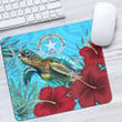 Alohawaii Mouse Pad - Northern Mariana ISlands Turtle Hibiscus Ocean Mouse Pad A95