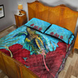 Alohawaii Quilt Bed Set - Palau Turtle Hibiscus Ocean Quilt Bed Set A95