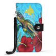 Alohawaii Wallet Phone Case - Papua New Guinea Papua New Guinea Turtle Hibiscus Ocean Wallet Phone Case A95