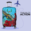 Alohawaii Luggage Covers - Pohnpei Turtle Hibiscus Ocean Luggage Covers A95