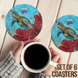 Alohawaii Coasters (Sets of 6) - Samoa Turtle Hibiscus Ocean Coasters | Alohawaii
