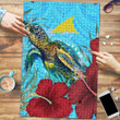 Alohawaii Jigsaw Puzzle - Tokelau Turtle Hibiscus Ocean Jigsaw Puzzle | Alohawaii
